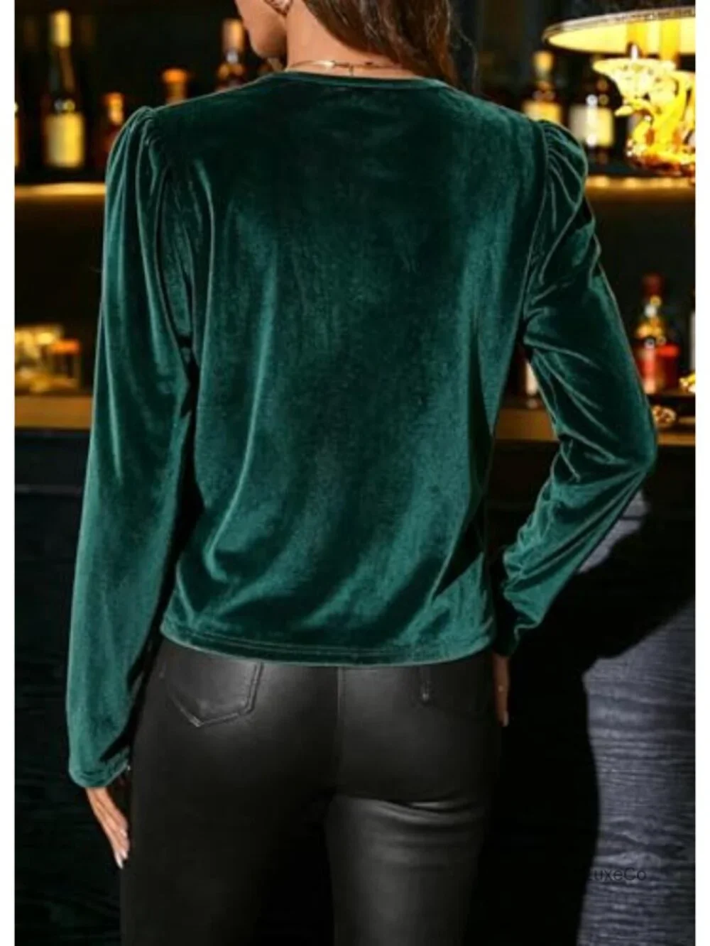 N/A cropped sequin